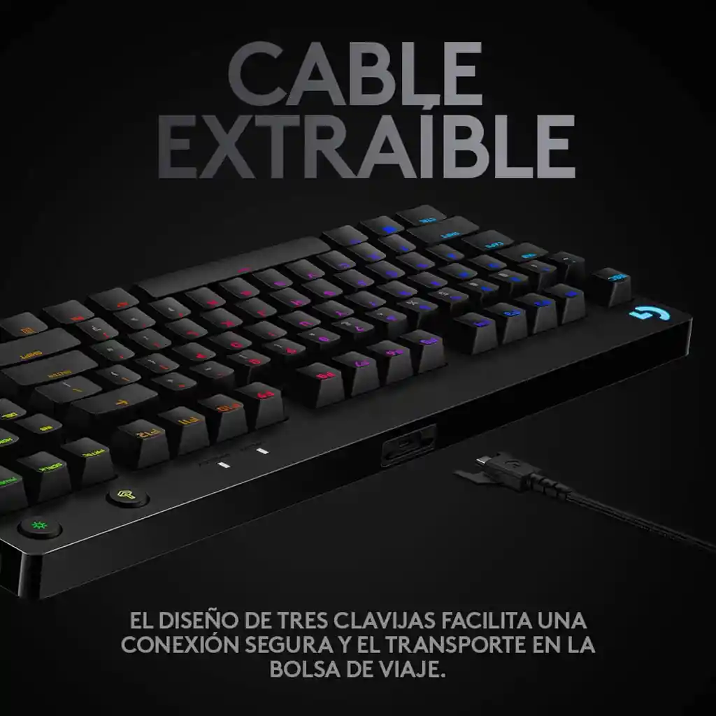 Teclado Gamer Mecánico Profesional Esports, Logitech G Pro