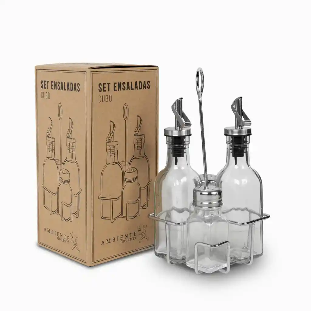 Ambiente Gourmet Set Para Ensaladas Serie Cubo