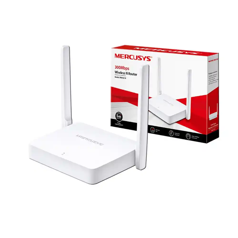 Repetidor Router Mercusys Inalambrico 300mbps Blanco