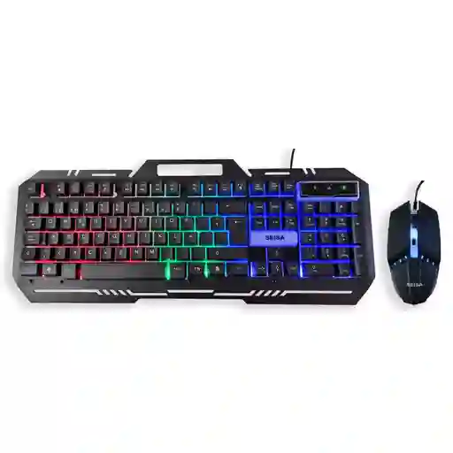 Teclado Rbg + Mouse Gamer Seisa Luces Led K77