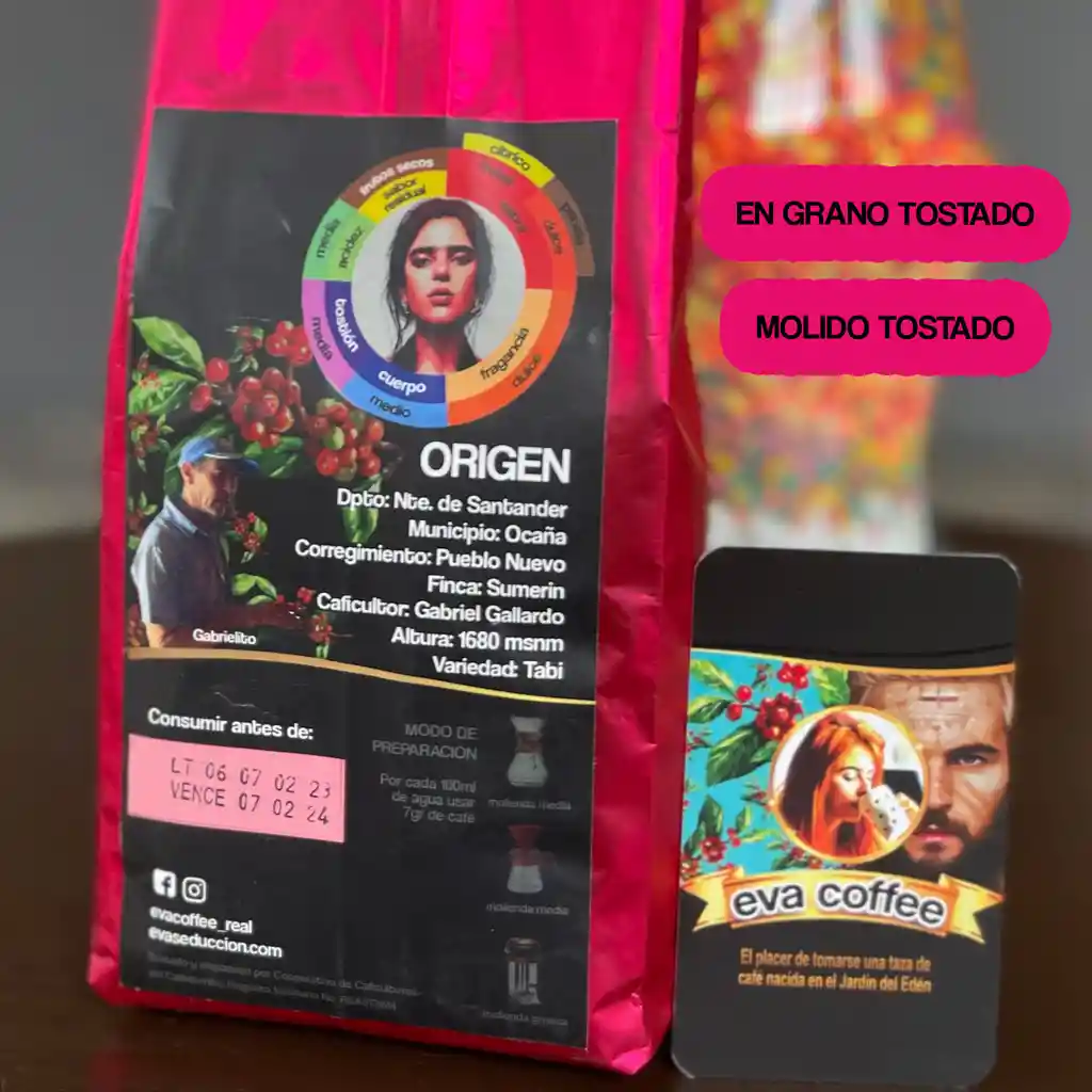 Eva Coffee - Café Molido + Café En Grano - Tostado 340gr