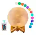 Lámpara Luna Con Luz Led 16 Colores Recargable+base+control