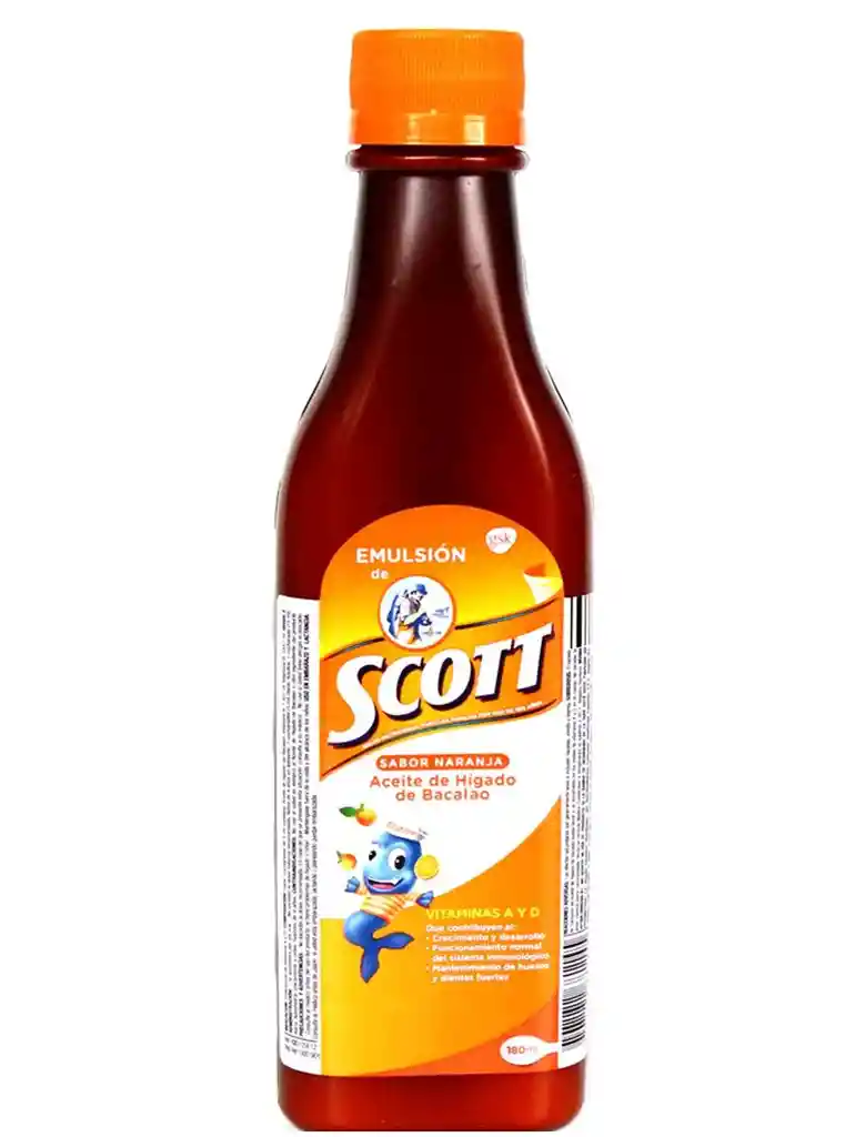  Emulsión De Scott | Tradicional | 180 Ml | Suspension | Oral | Glaxosmithkline 