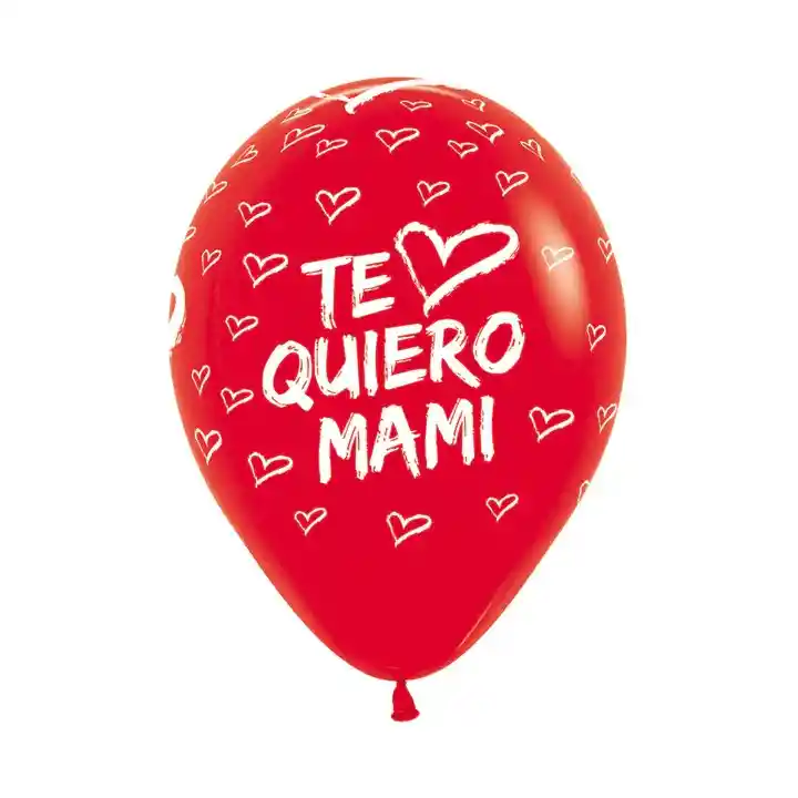 Globo Latex Redondo R-12 Impreso Feliz Dia De La Madre