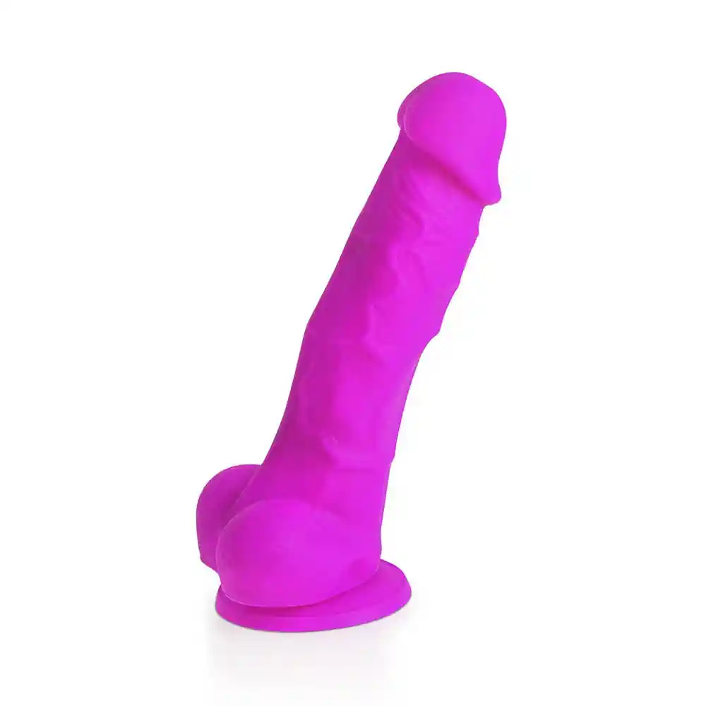 Dildo Realista Amon Morado 18 Cm