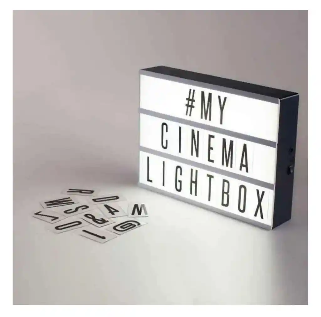 Tablero Led Con Letras Caja Luminosa Light Box A4