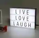 Tablero Led Con Letras Caja Luminosa Light Box A4