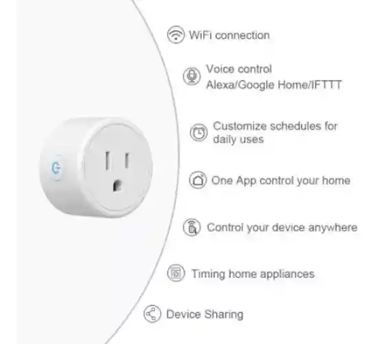 Enchufe Toma Corriente Inteligente Wifi