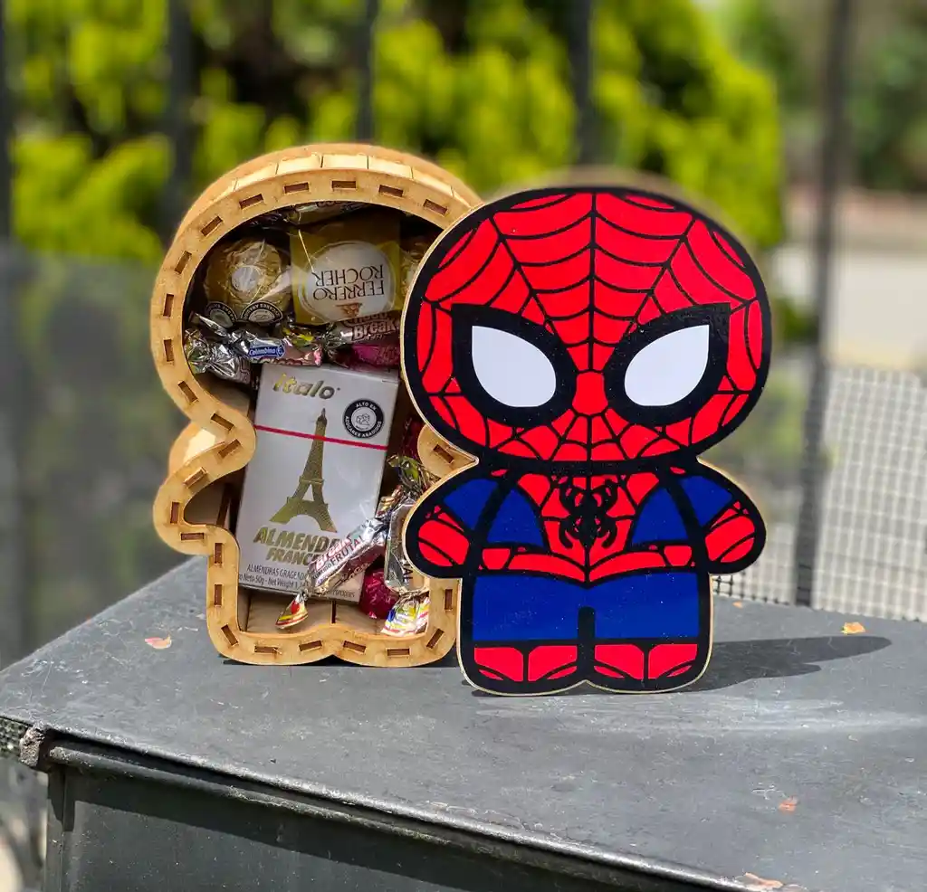 Regalo Caja Spiderman Hombre Araña