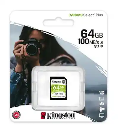 Tarjeta De Memoria Kingston Sds2-64gb Canvas Select Plus