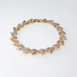 Pulsera Diseño Mariposa Tono Tres Oros Dorado Sirene Rose