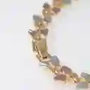 Pulsera Diseño Mariposa Tono Tres Oros Dorado Sirene Rose