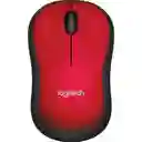 Mouse Inalámbrico Logitech M185 Rojo / 1.000dpi 2.4ghz