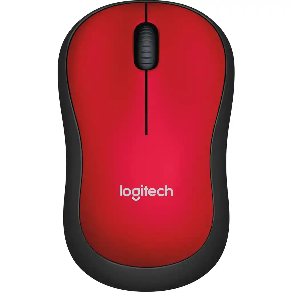 Mouse Inalámbrico Logitech M185 Rojo / 1.000dpi 2.4ghz