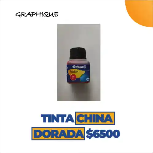 Tinta China Dorada