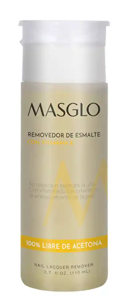 Masglo Removedor De Esmalte Con Válvula Y Vitamina E 110ml