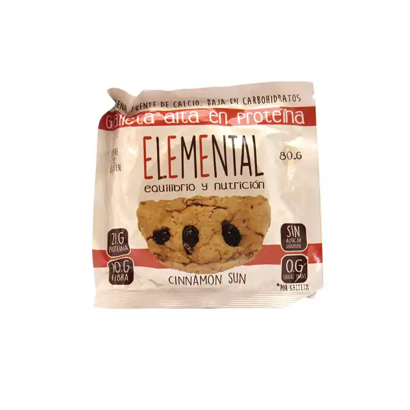 Galleta De Proteina Elemental Cinnamon Sun