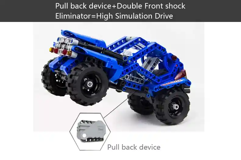 Carro De Bloques Tipo Lego Technic