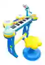 Juguete Organeta Piano Teclado Mp3 Con Sillita, Base Para Niño