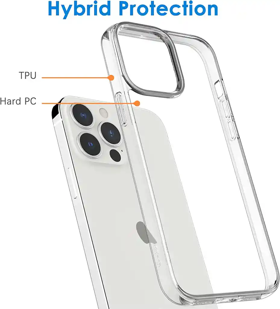 Forro Funda Para Iphone 13 Pro Estuche Rígido Transparente