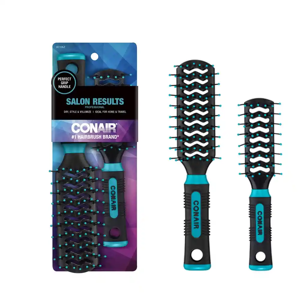 Kit Cepillos Conair Originales Profesionales Para El Cabello Peinados Peines Peineta