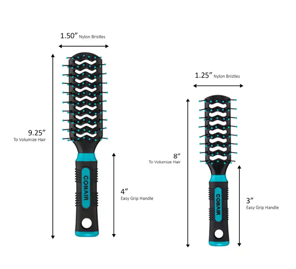 Kit Cepillos Conair Originales Profesionales Para El Cabello Peinados Peines Peineta