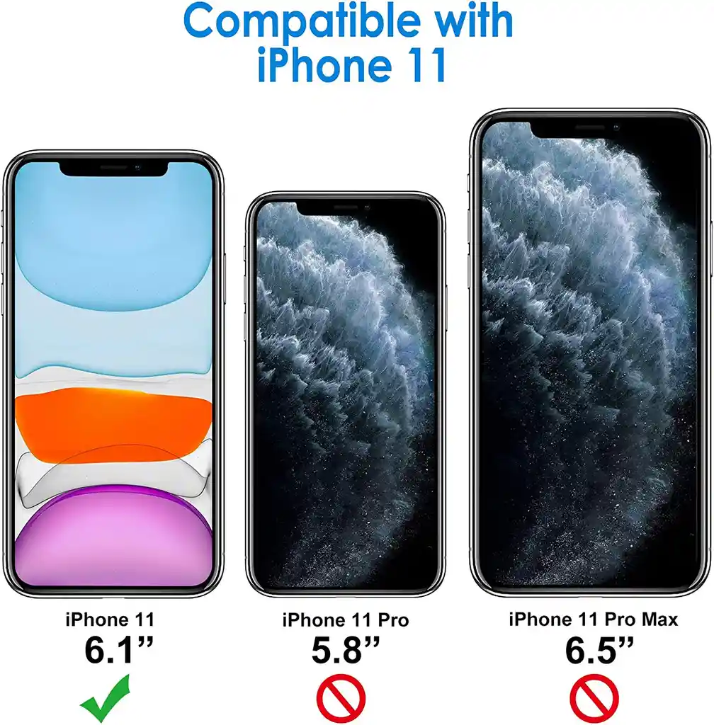 Forro Funda Para Iphone 11 Estuche Rígido Transparente