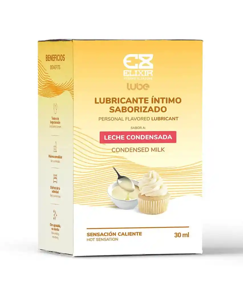 Lubricante Saborizado Leche Condensada Elixir 30 Ml