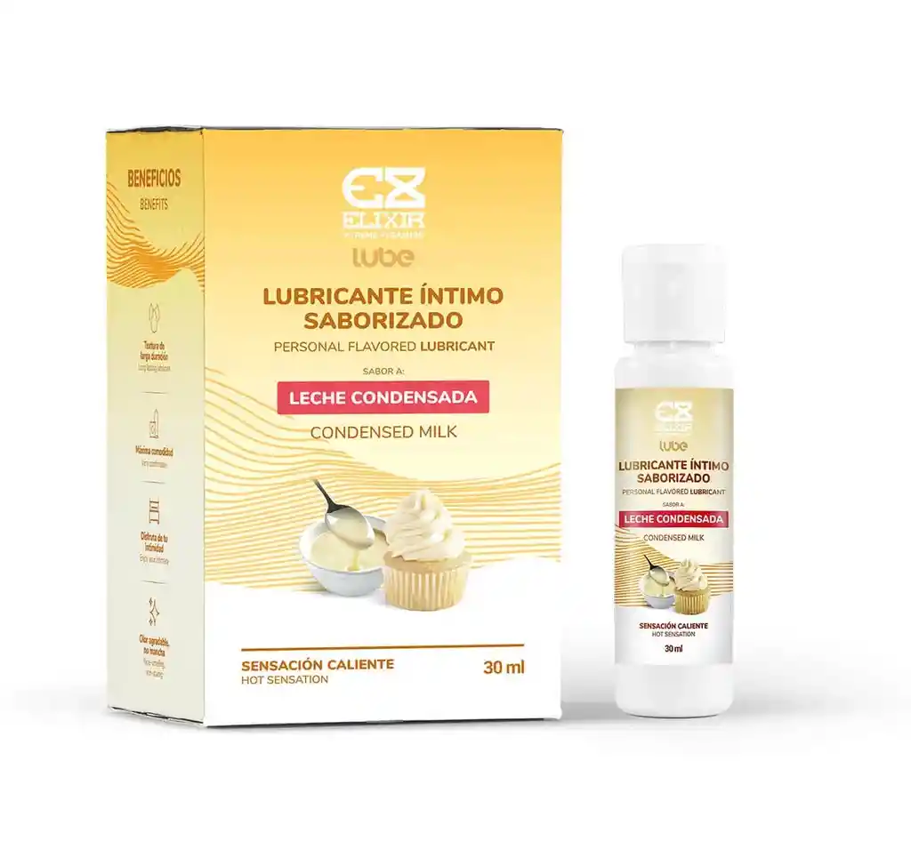 Lubricante Saborizado Leche Condensada Elixir 30 Ml