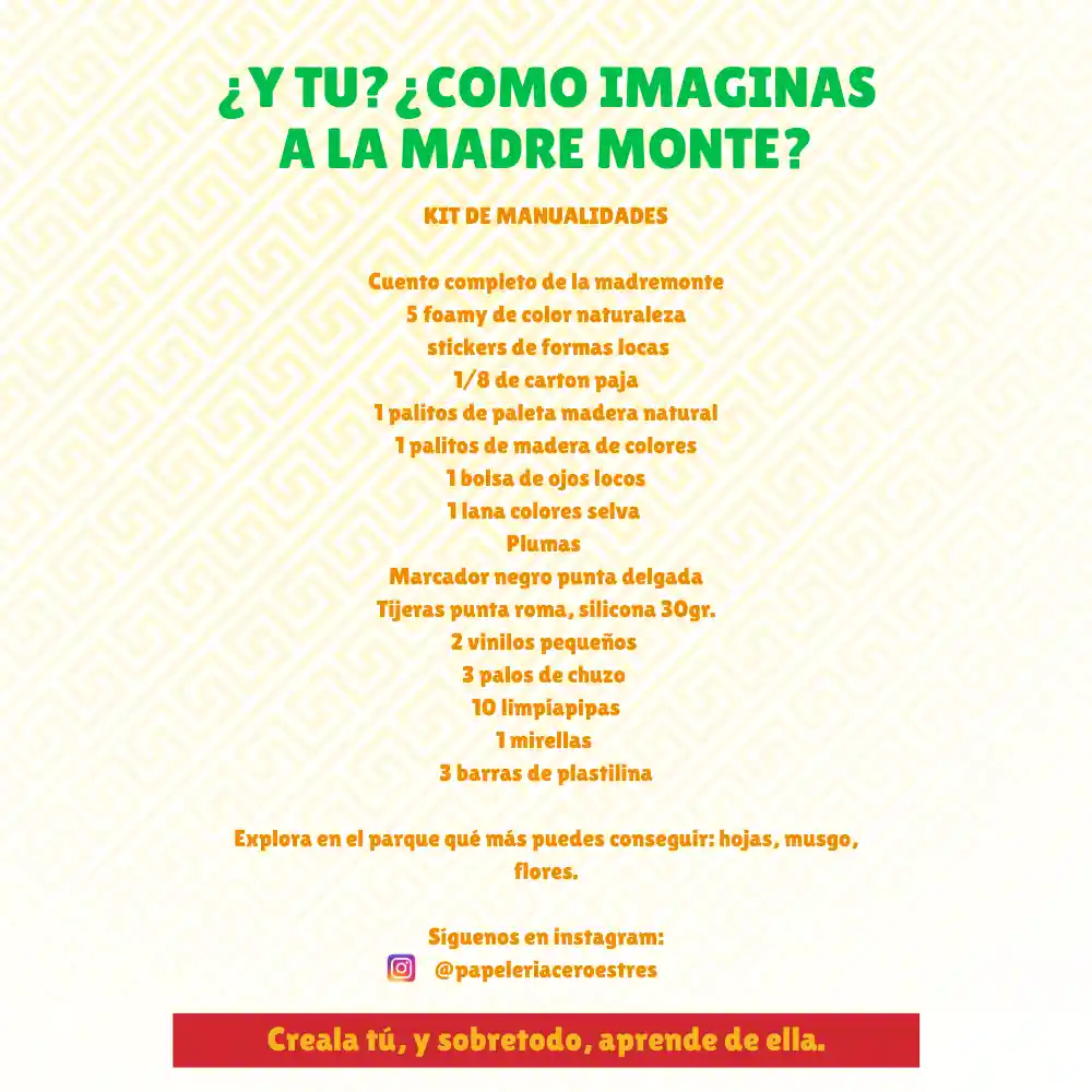 Manualidades Mitos Y Leyendas La Madremonte Kit