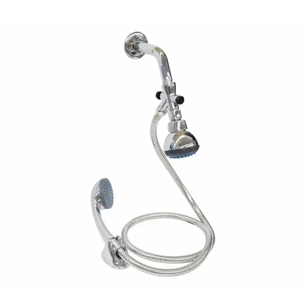 Ducha Tipo Teléfono 2 1/2 Anti Sarro Cromada Grifo Baño Regadera