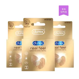 3 x Condones Durex Real Feel