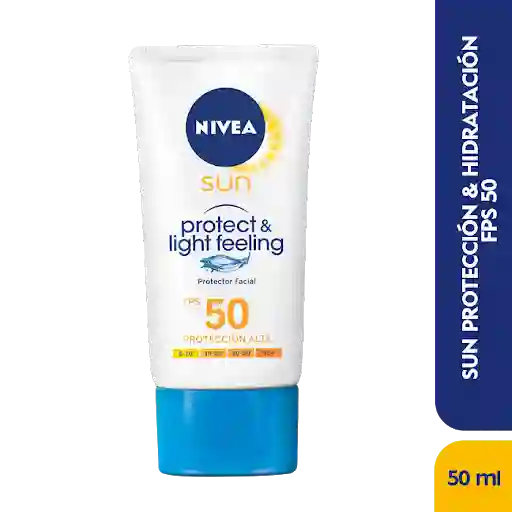 Nivea Protector Facial Sun Light & Feeling FPS50