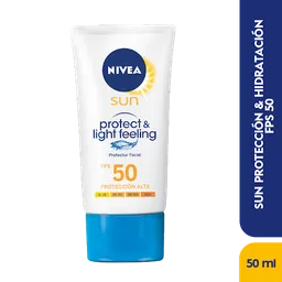 Nivea Protector Facial Sun Light & Feeling FPS 50