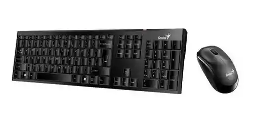 Genius Slimstar 8000se Combo Teclado Y Mouse Inalámbricos Negro