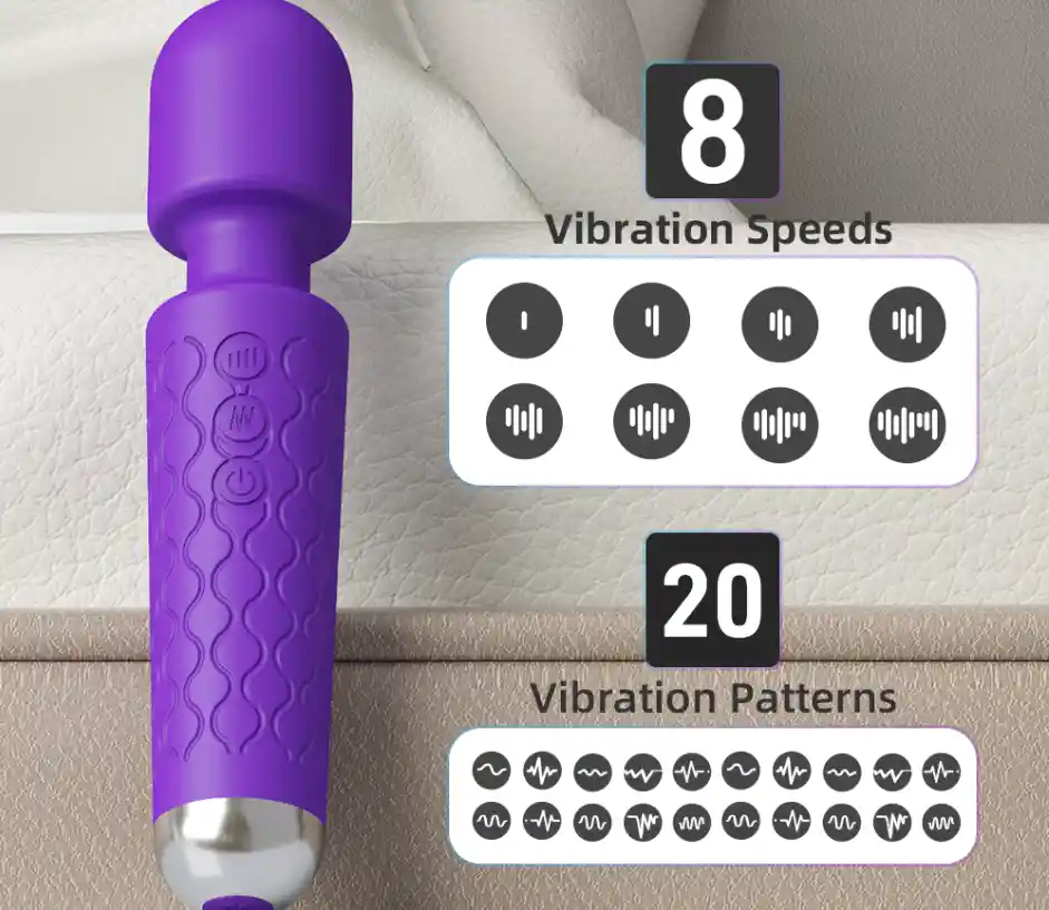 Vibrador Del Clítoris Usb 20 Velocidades Punto G Femenino Mujeres Orgasmo