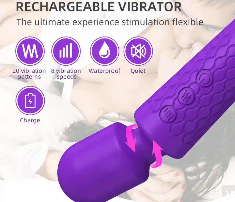 Vibrador Del Clítoris Usb 20 Velocidades Punto G Femenino Mujeres Orgasmo