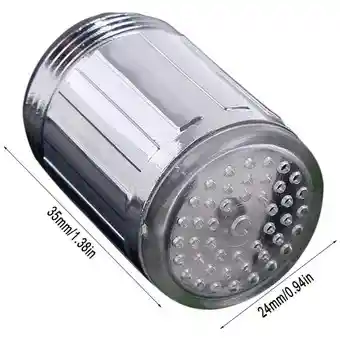 Grifo De Agua Con Luz Led Multicolor Con Dínamo Boquilla Luz Led Rgb