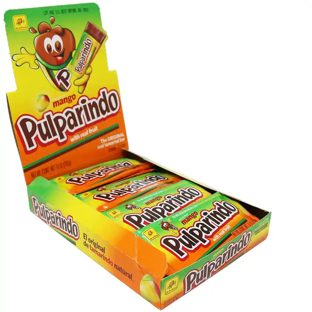 Caja De Dulces Mexicanos Pulparindo X 20 Mango