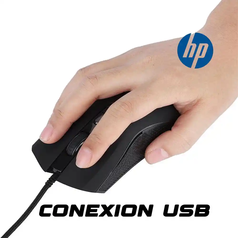 Mouse Hp De Cable Universal Para Computador Usb