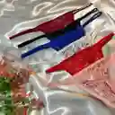 X1 Tanga Brasilera Ajustable Panty Panties Cubre Pezones X10