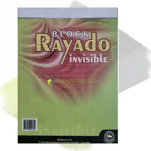 Block En Rayas Invisible Tamaño Carta