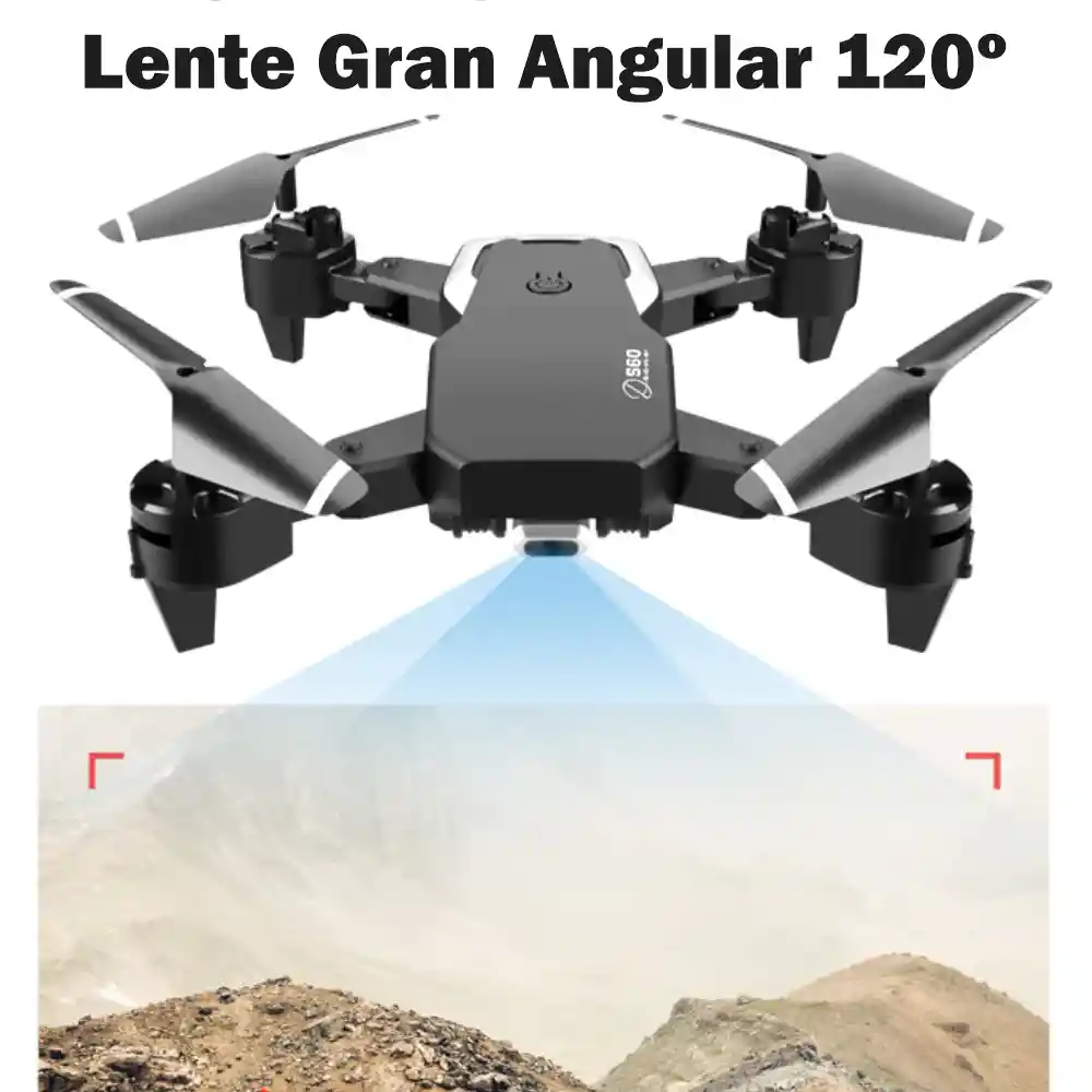 Drone Plegable Cámara Wifi 2.4g Fpv Larga Duración S60 Uav