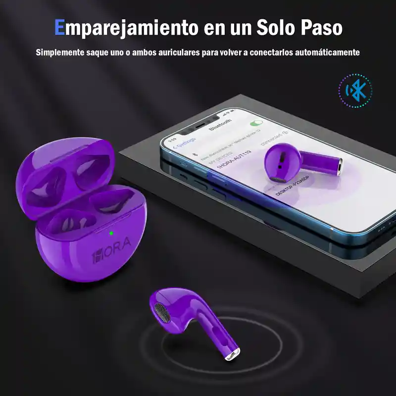 1hora Auriculares Inalambricos In-ear Bluetooth Tws Aut119