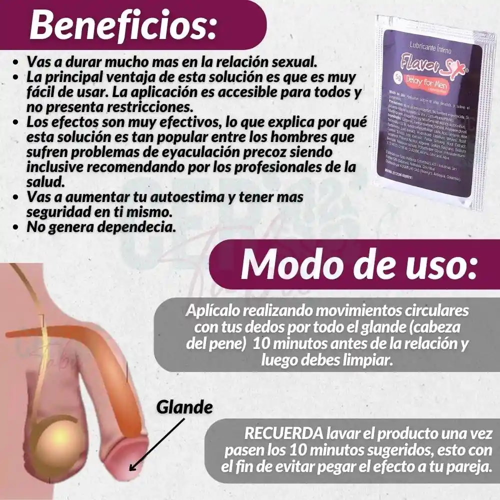 Lubricante Retardante + Funda Vibración + Potenciador Sexual