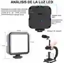 Kit Estabilizador De Video Celular Vlogging Led Mic Ay-49u