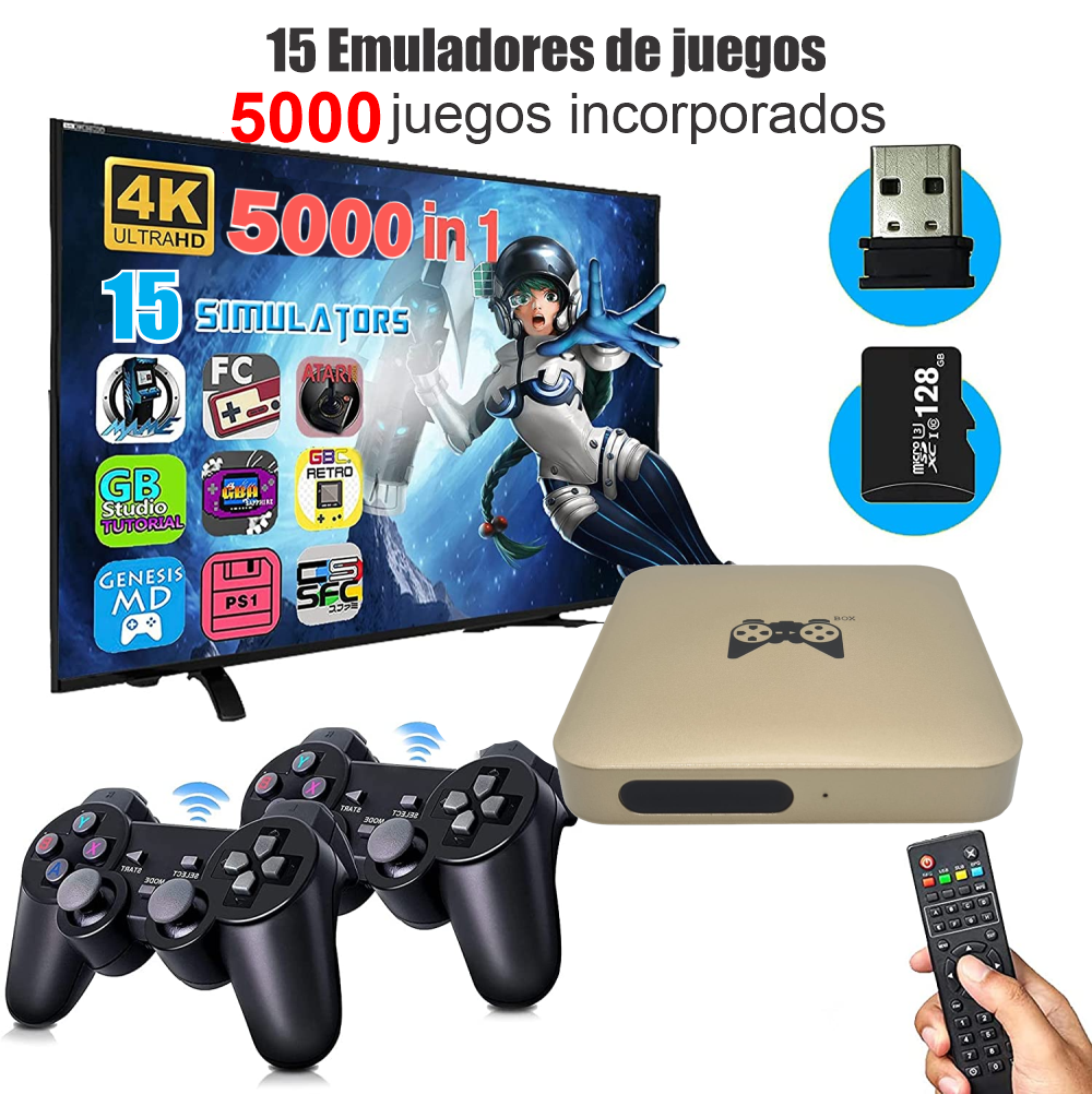 Game Box Android Game Box Tv Android Smart 11.1 4k Full Hd 15 Emulador 5000 Juegos - Rappi