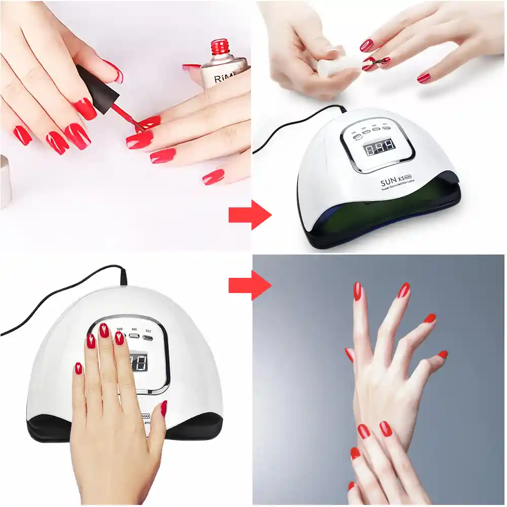 Lampara De Uñas Sun X5 Max 120w Led Uv Profesional Manicura