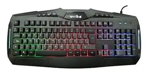 Teclado Gamer Wb-540 Iluminado Rgb Usb Gaming Keyboard