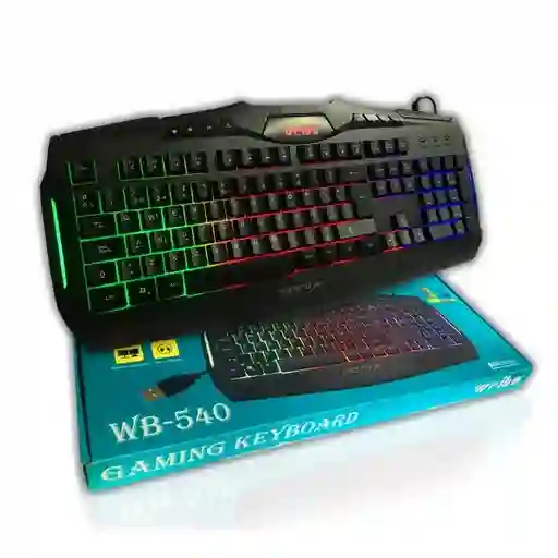 Teclado Gamer Wb-540 Iluminado Rgb Usb Gaming Keyboard